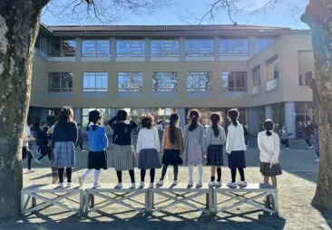 クラスタイムの校庭