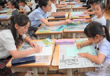 万「顔」旗づくり